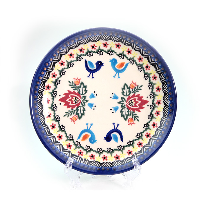 VENA社U288柄 鳥さんとポーランドの切り絵の組み合わせのデザイン