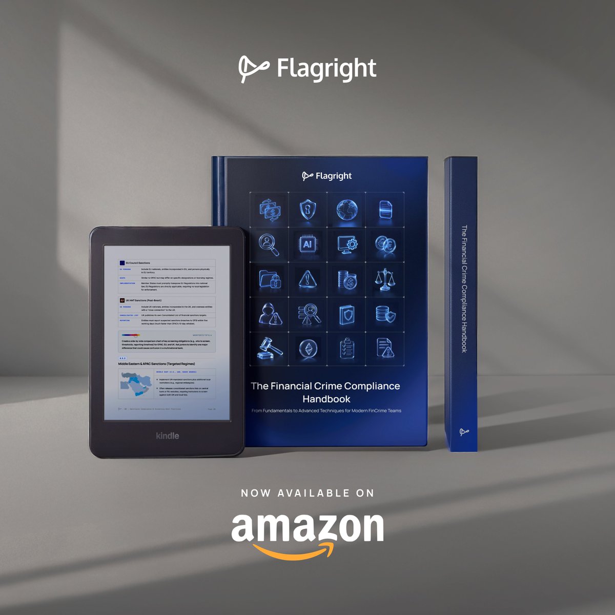 FlagrightHQ's tweet image. 📘 The Financial Crime Compliance Handbook is live on Amazon (Paperback + Kindle).

Demand for the handbook has been huge, and while we continue to approve and ship hardcopy and PDF requests every day, there are regions we can’t reach with physical delivery. Amazon fills that…