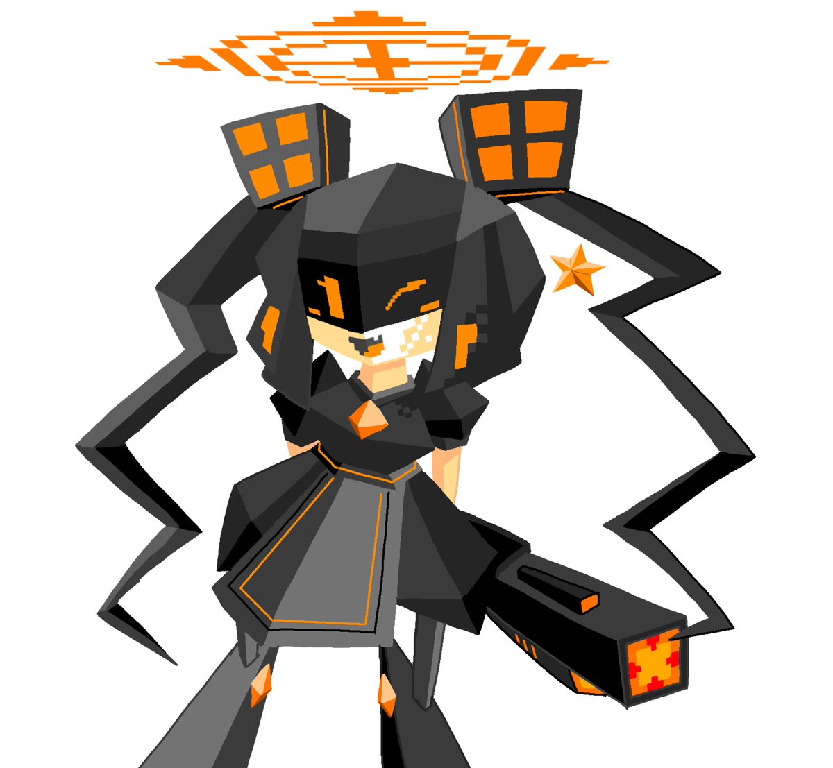 ローポリぽぃ粗屏風オリ