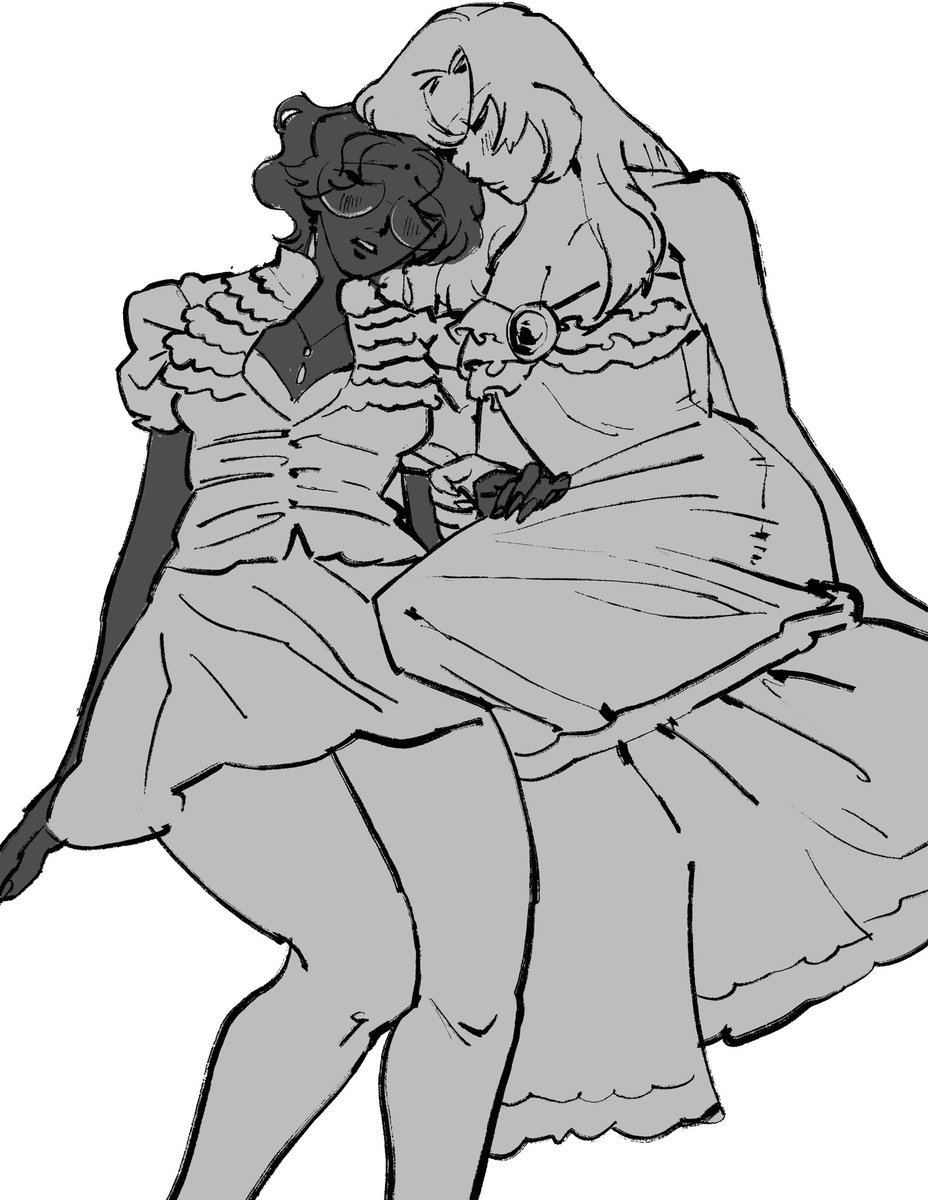 fatalmemo's tweet photo. anthy and utena from insta story request https://t.co/hDVASq4Go2