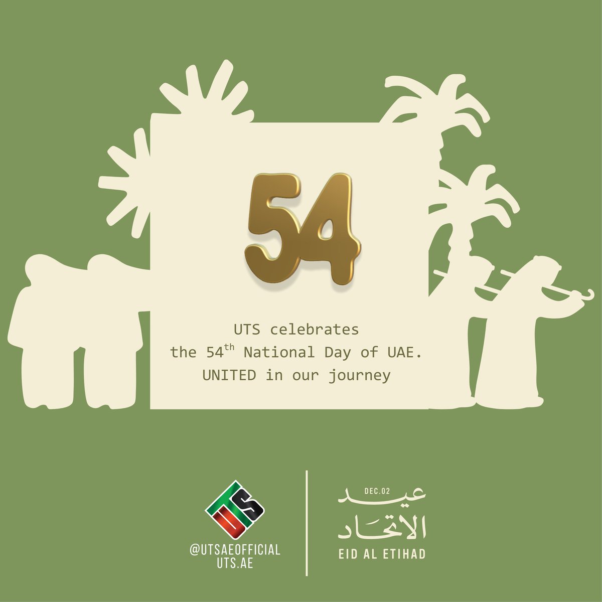 utsaeofficial's tweet photo. UTS celebrates the 54th National Day of UAE. UNITED in our journey!
.
.
.
#Dec02 #the54th #EidAlEtihad #54thNationalDay #UAENationalDay2025 #nationalday #NationalDay2025 #abudhabi #dubai #sharjah #ajman #fujairah #rasalkhaimah #ummalquwainain #uaenationalday54 #utsaeofficial https://t.co/7kanIDzz1Y