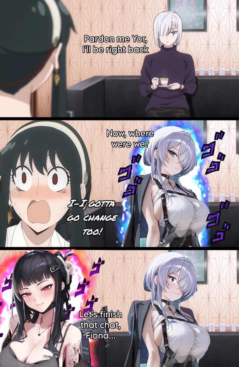 DB_Commander's tweet image. Nightfall on the attack, but Yor had a counter ready.

The good folks on the FB page suggested I make an edit to my original meme. 

#NIKKE #NIKKEmeme #SPYxFamily