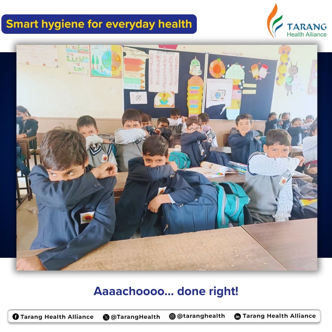 Aaaachoooo 🤧

Class 6 students at Government Model Sanskriti Senior Secondary School, Sector 26, Panchkula learned the right way to sneeze and cough ~ a simple habit that protects everyone’s health.

Small lessons, big impact.

#HealthyLiving #schoolhealth