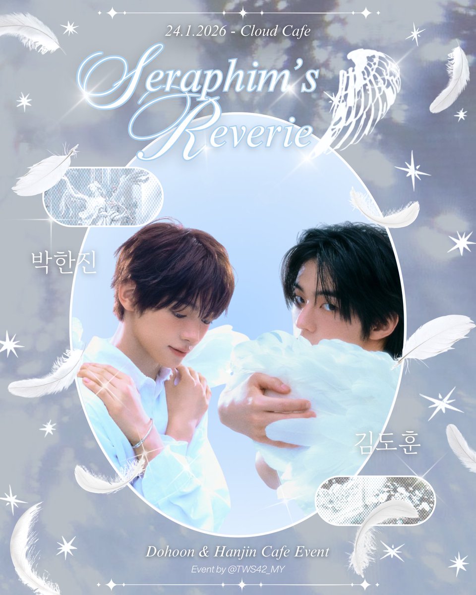 TWS42_MY's tweet photo. ᯓ★ '아 깜짝이야!'  It's here! Join us for :~

'TWS 2nd Anniversary' &amp; 'DohoonxHanjin Birthday' Cupsleeve Event in KL💙🤍

📅 24th Jan 2026
🕚 12 p.m. ~ 5 p.m.
📍Cloud Cafe, Lalaport
🔗 https://t.co/a8ZCU5OSGt

Stay tuned ~

#TwoyearsWithUS #FallenForHanDoz #TWS #DOHOON #HANJIN https://t.co/eWGInOGvKu