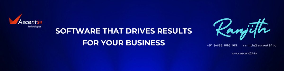 Ascent24T's tweet image. Tired of software that almost works?
Let’s build one that actually does.  🔥

Get connected with our tech expert, Ranjith R? 🪄

👉 ranjith@ascent24.io | +91 9488 686 165 | ascent24.io

 #softwaresolutions  #businesssoftware  #ascent24technologies  #businessgrowth