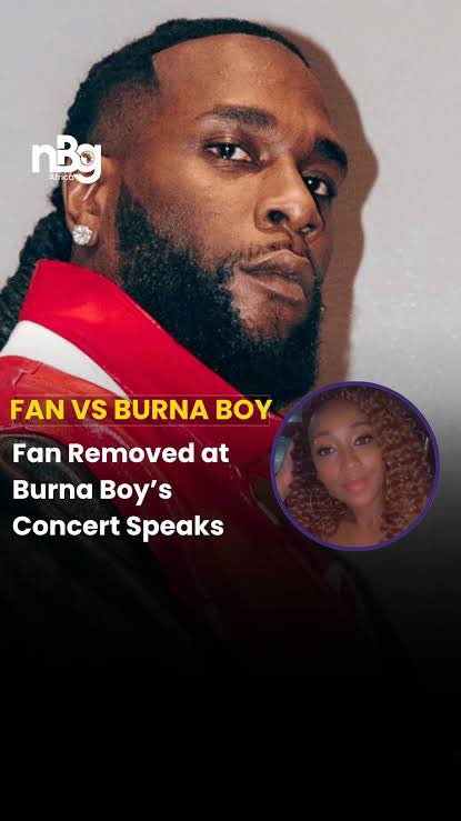 oamickle's tweet photo. Burna Boy paused his concert after spotting a fan apparently asleep in the front row, asking security to remove her before continuing the show. The moment sparked major debate online — some say an artist deserves full energy, while others feel the fan deserved empathy

#BurnaBoy https://t.co/W7Du7MD4w1