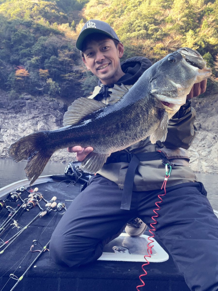 11seasky11's tweet photo. シャローもたくさんのバスで賑わう池原ダム🐟

久しぶりのロクマルに40UPも複数匹！

今週末ガイド空き日ありです😁

#池原ダム　#バス釣り　#バスフィッシング　#トボトスロープ https://t.co/5npzE472a8