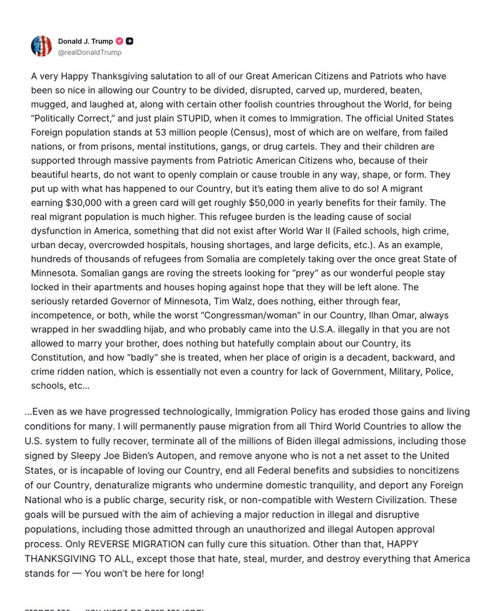 BREAKING: TRUMP IS A RACIST.