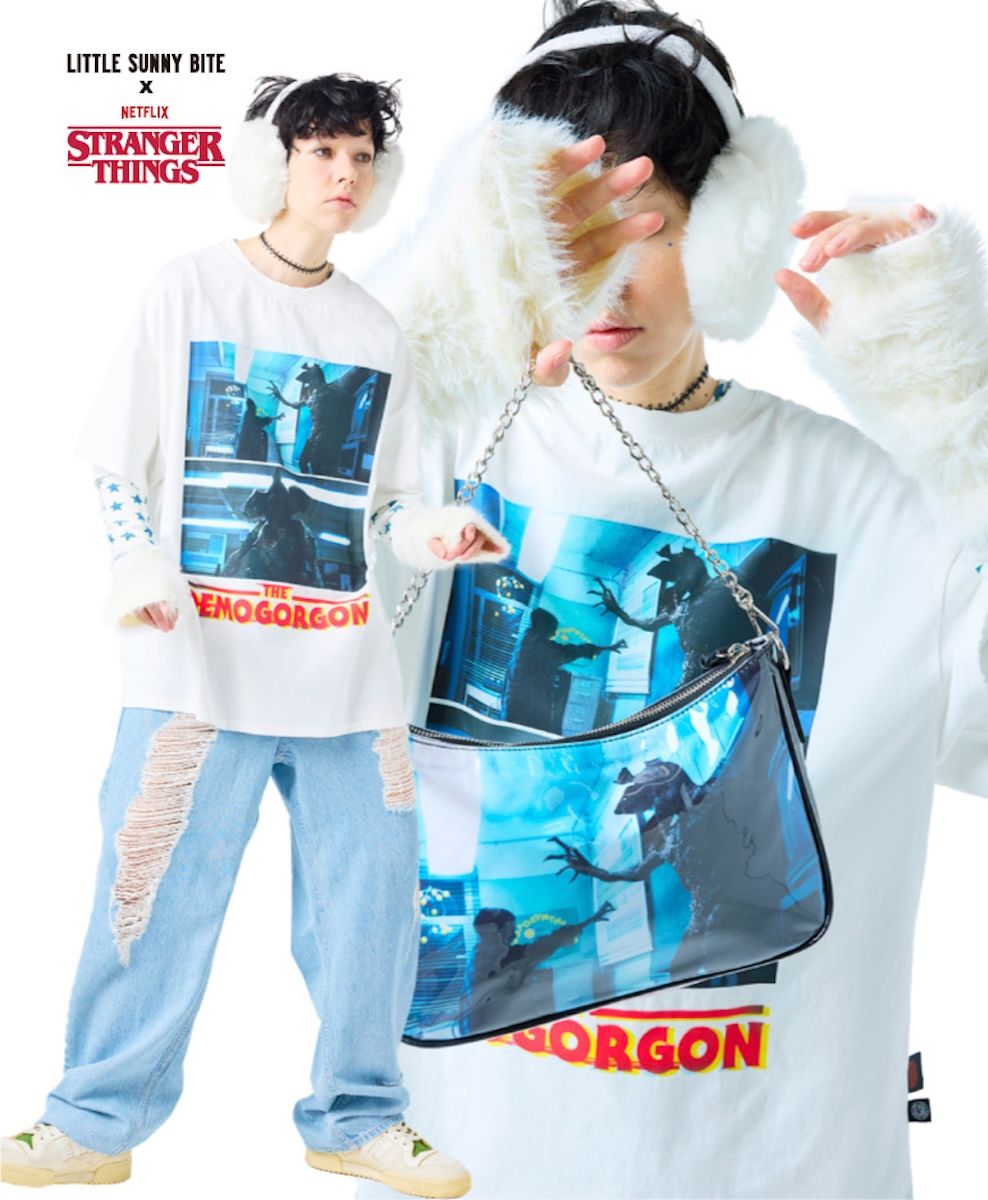 ストレンジャーシングス　リトルサニーバイト　フーディー セール】STRANGER THINGS × little sunny bite Eleven hoodie