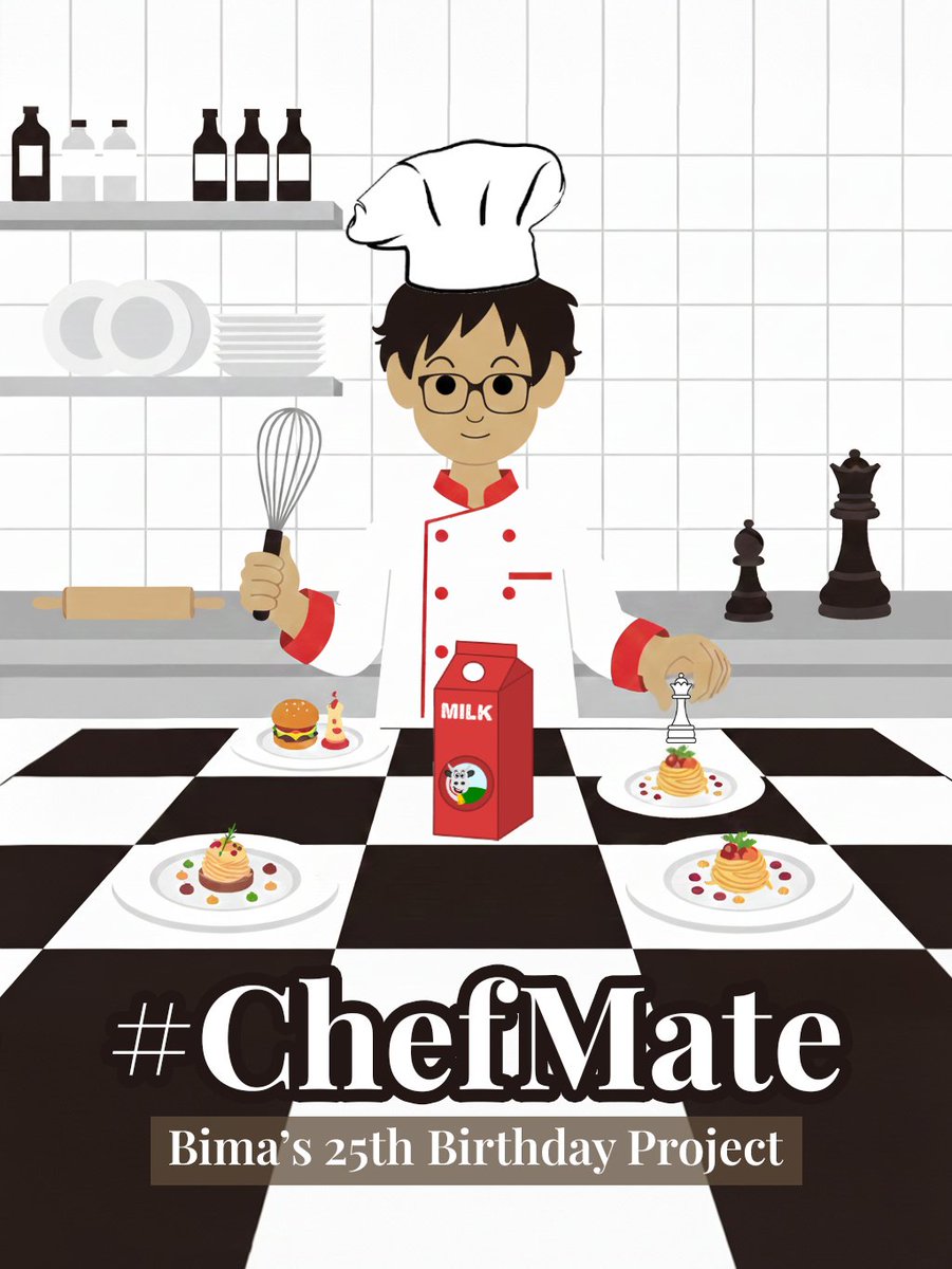 kreestee15's tweet photo. [Official Bima's 25th Birthday Project]

Seorang Raja tak hanya dimaknai dari tahta, tapi juga dari kemampuannya berstrategi seperti dalam permainan catur. Bima, sang Raja Chef, tak hanya pandai memasak kata-kata, melainkan juga merayu sang Ratu tercinta.

#ChefMate 🧑‍🍳👑 https://t.co/eTUb0a0zkQ
