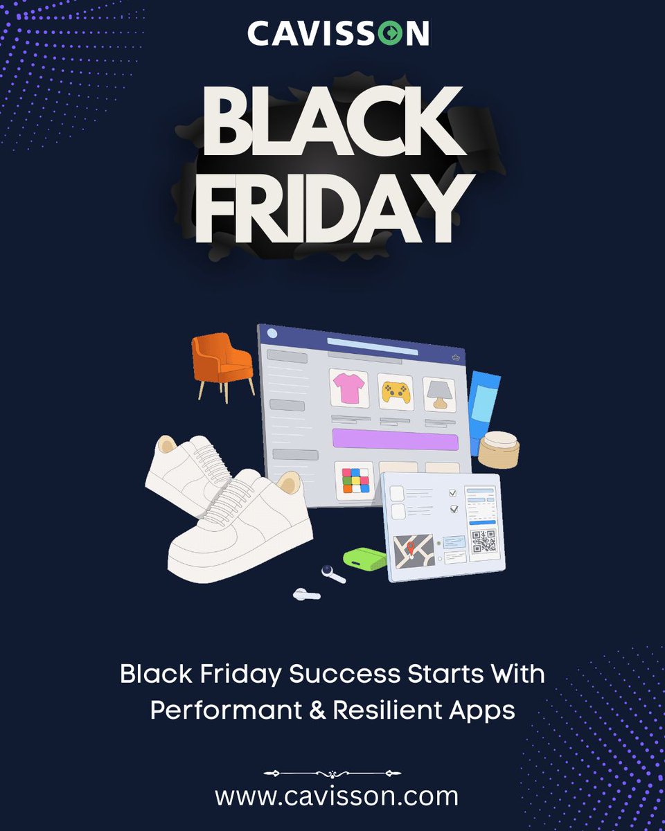 CavissonSystems's tweet photo. Wishing a powerful, high-performing, and profitable Black Friday to every business running major sales today! 🛍️
- Team Cavisson Systems
https://t.co/GpgM3YjP4O
#BlackFriday  #PerformanceTesting #APM #ChaosEngineering #Monitoring #DigitalExperience #CavissonSystems #NoDowntime https://t.co/Frf9EiArmF