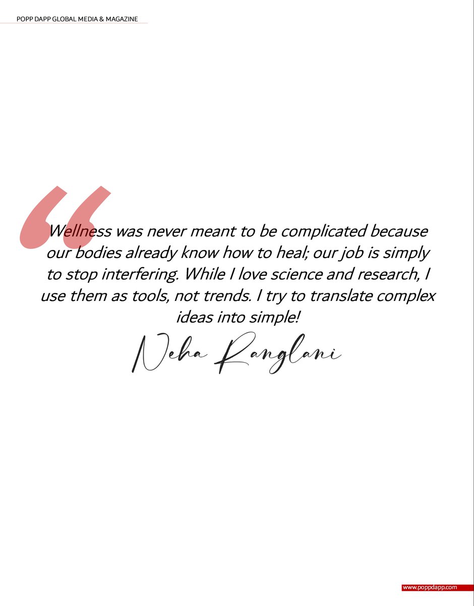 DappPopp's tweet image. REWRITING THE FUTURE OF FOOD: NEHA RANGLANI
@neharanglani_
POPP DAPP VOL VII ISSUE I OCT-NOV 2025 | EXCLUSIVE STORY | DIGITAL ISSUE
poppdapp.com/order-now
#poppdapp #digitalissue #fashionmagazine #NehaRanglani #IntuitiveEating #HolisticHealing #FoodAsMedicine #GutHealthMatters