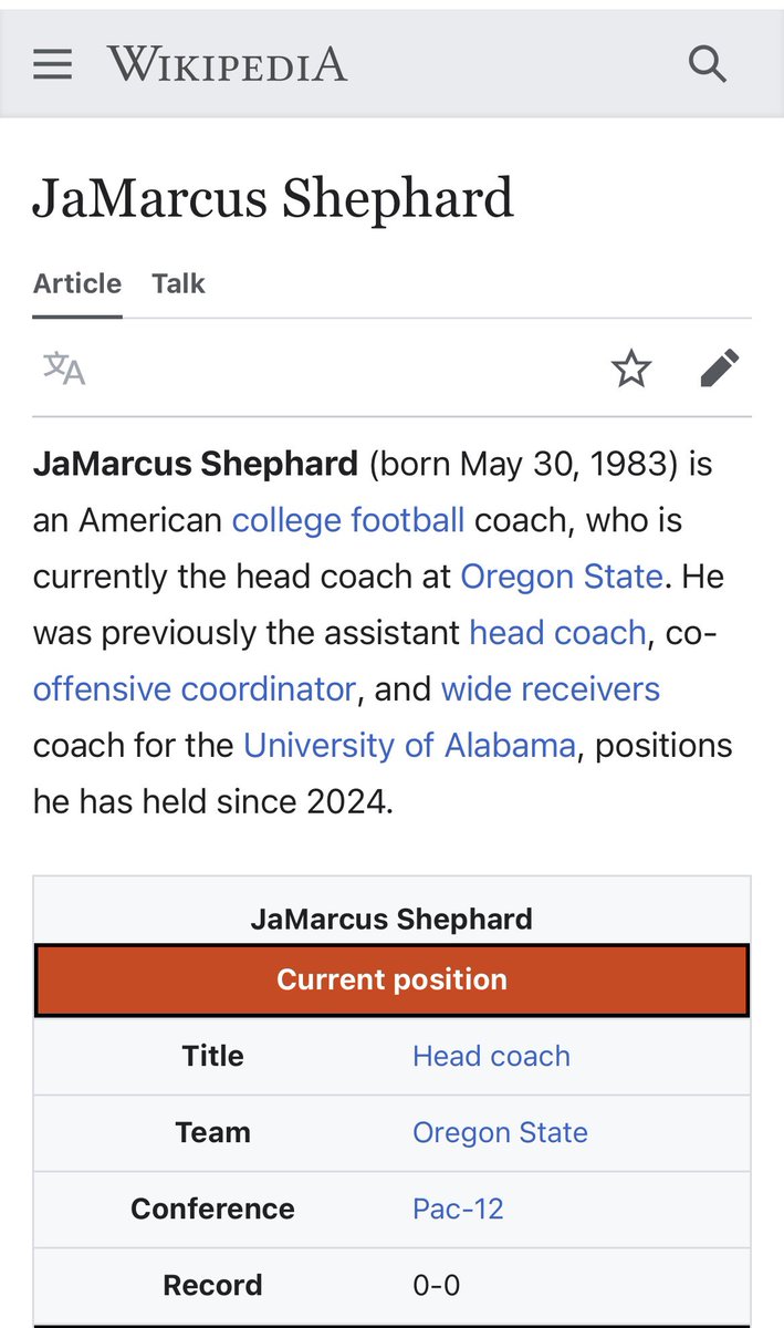 1oddperspective's tweet image. Wikipedia says it’s true so I’m going with it. Welcome to the Beavers, Shepard.
