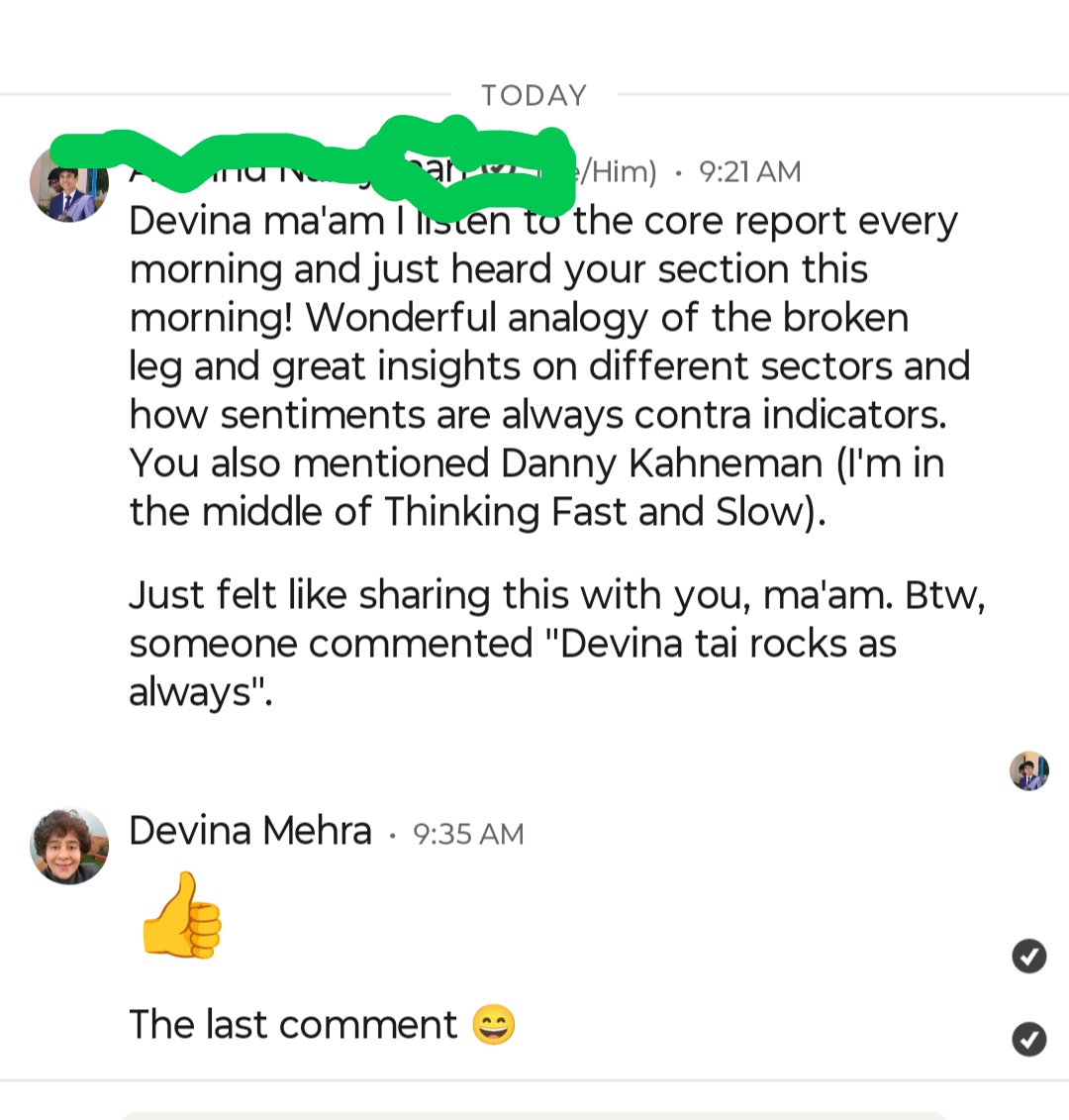 Good fun feedback 😄 on a podcast for The Core Report (the full episode drops this weekend)
 <a href="/govindethiraj/">Govindraj Ethiraj</a>