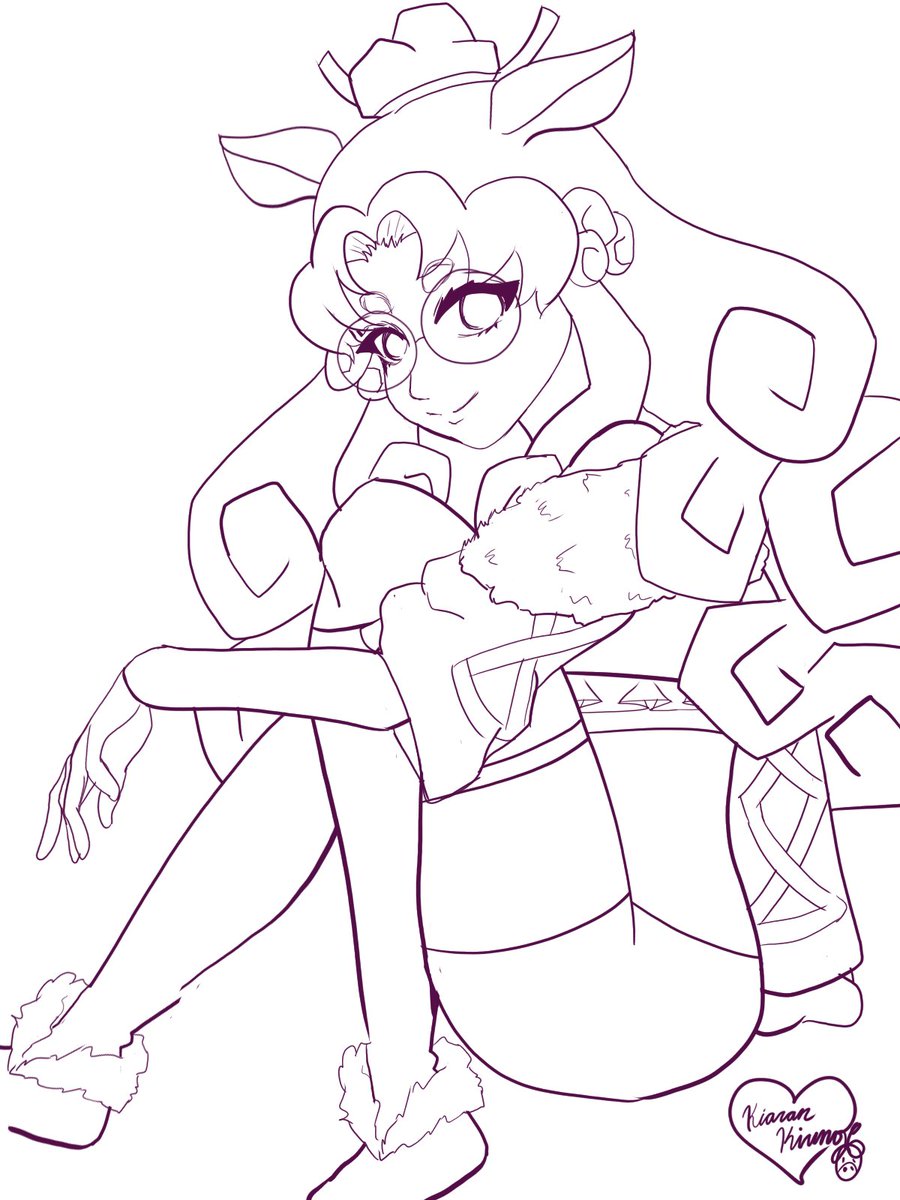 KiaranKirino's tweet image. dibujé a Lina porque sí 🪨

también lo coloreé pero no me lo gustó así que no hay colores solo líneas xD

#piedrART