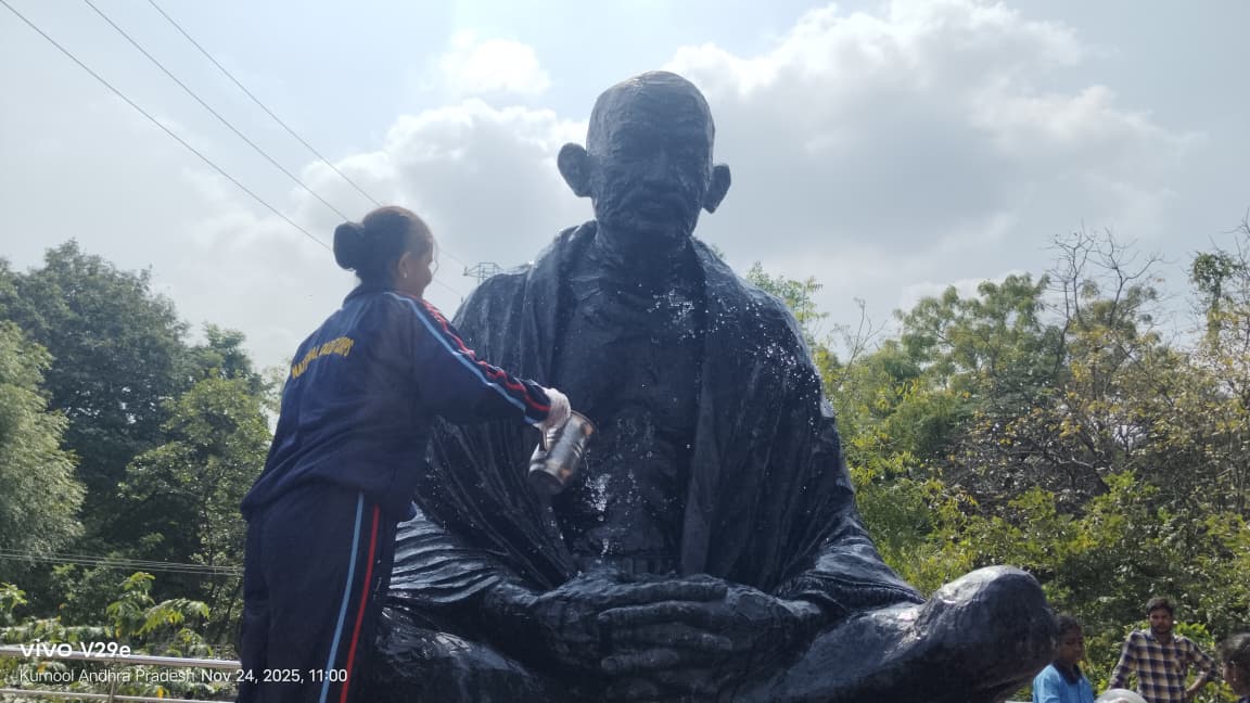 nccgpkur1's tweet photo. NCC Day was celebrated on 23rd November 2025 with great enthusiasm. The day was marked by a series of impactful activities like Tree Plantation, Cycle Rally, Blood Donation, Cleaning of Water Bodies, Statue Cleaning and Honouring Leaders, Quiz Competitions, Painting, and Drawing. https://t.co/ZiC11HmEmW