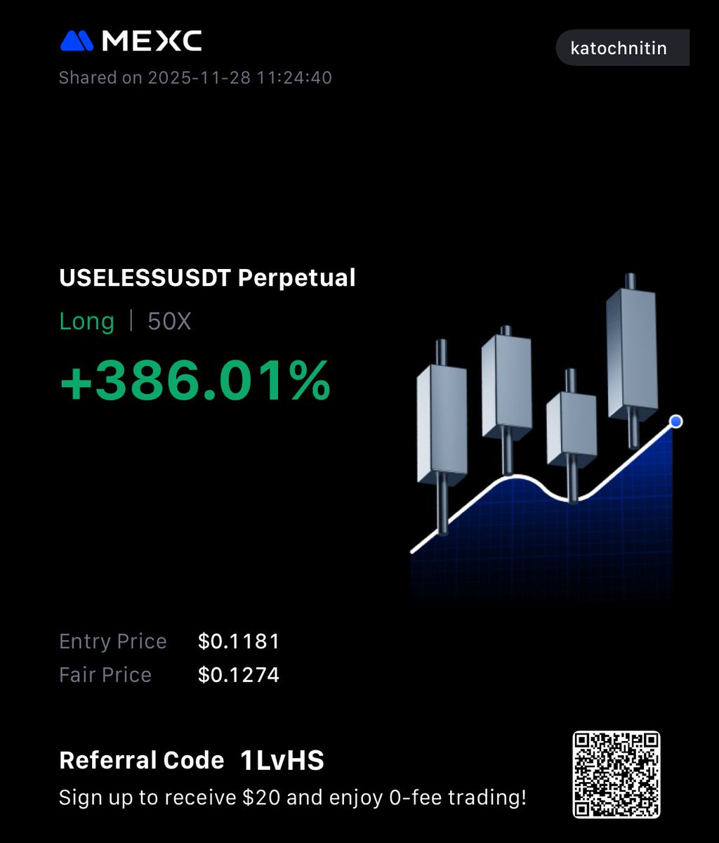 Nitz_MEXC's tweet image. Good morning #USELESS  #MEXC 😍