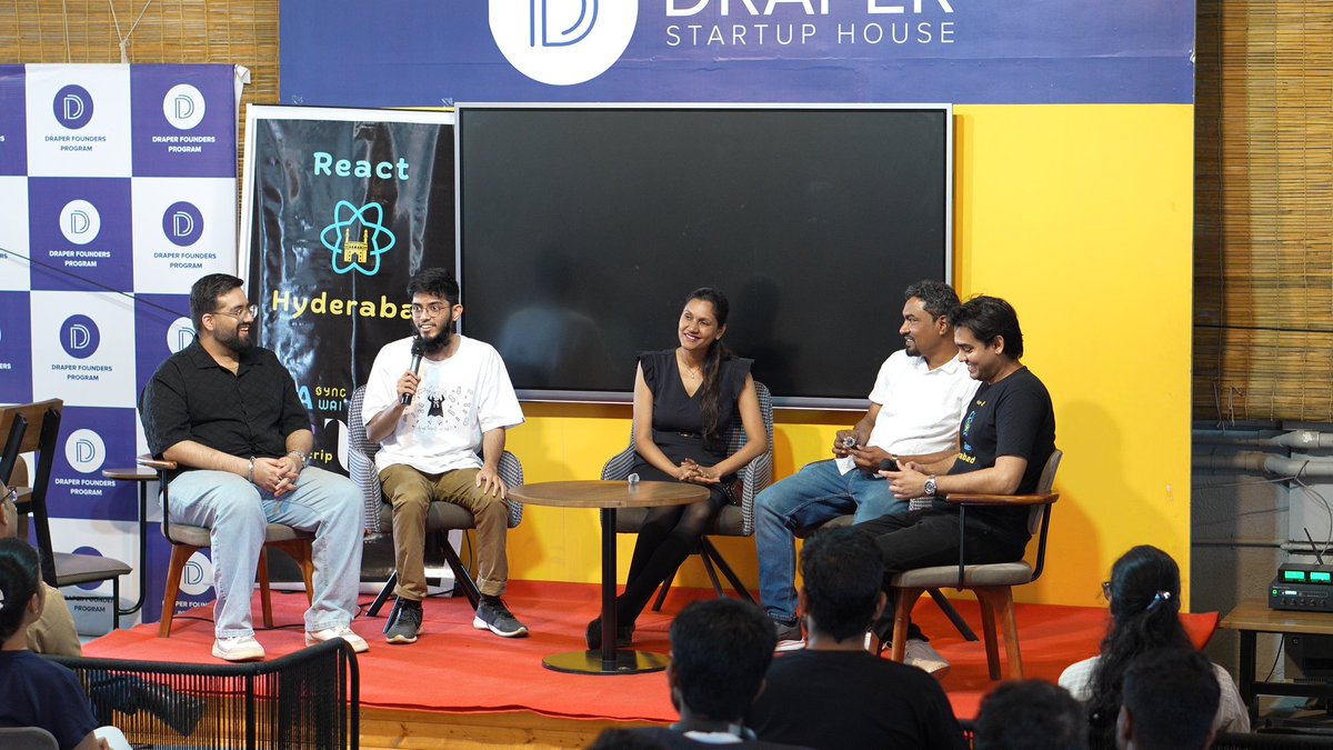 React_Hyderabad's tweet image. Amazing talks, Incredible Energy and an ocean of Knowledge - React Hyderabad&apos;s 1st meetup had it all

Here&apos;s a glimpse of our Speakers and Panelists -

#ReactHyderabad #Imagekit #Community #Hyderabad #Reactjs #Frontend
