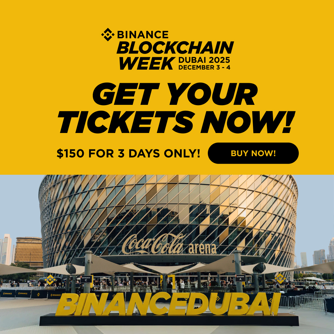 binance's tweet image. #BinanceBlockchainWeek is almost here.

Only 3 days left to get your ticket for $150.