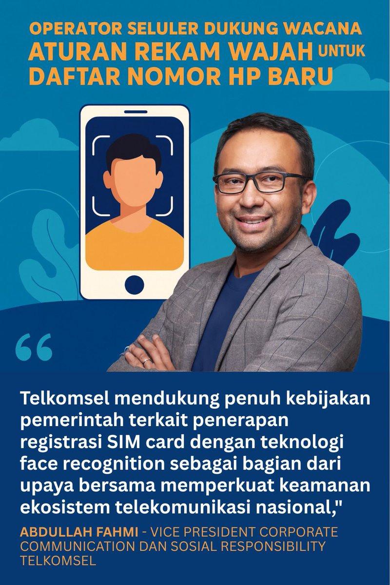 Telkomsel #BiometrikTanpaTipu mendukung penuh kebijakan pemerintah terkait penerapan registrasi sim card