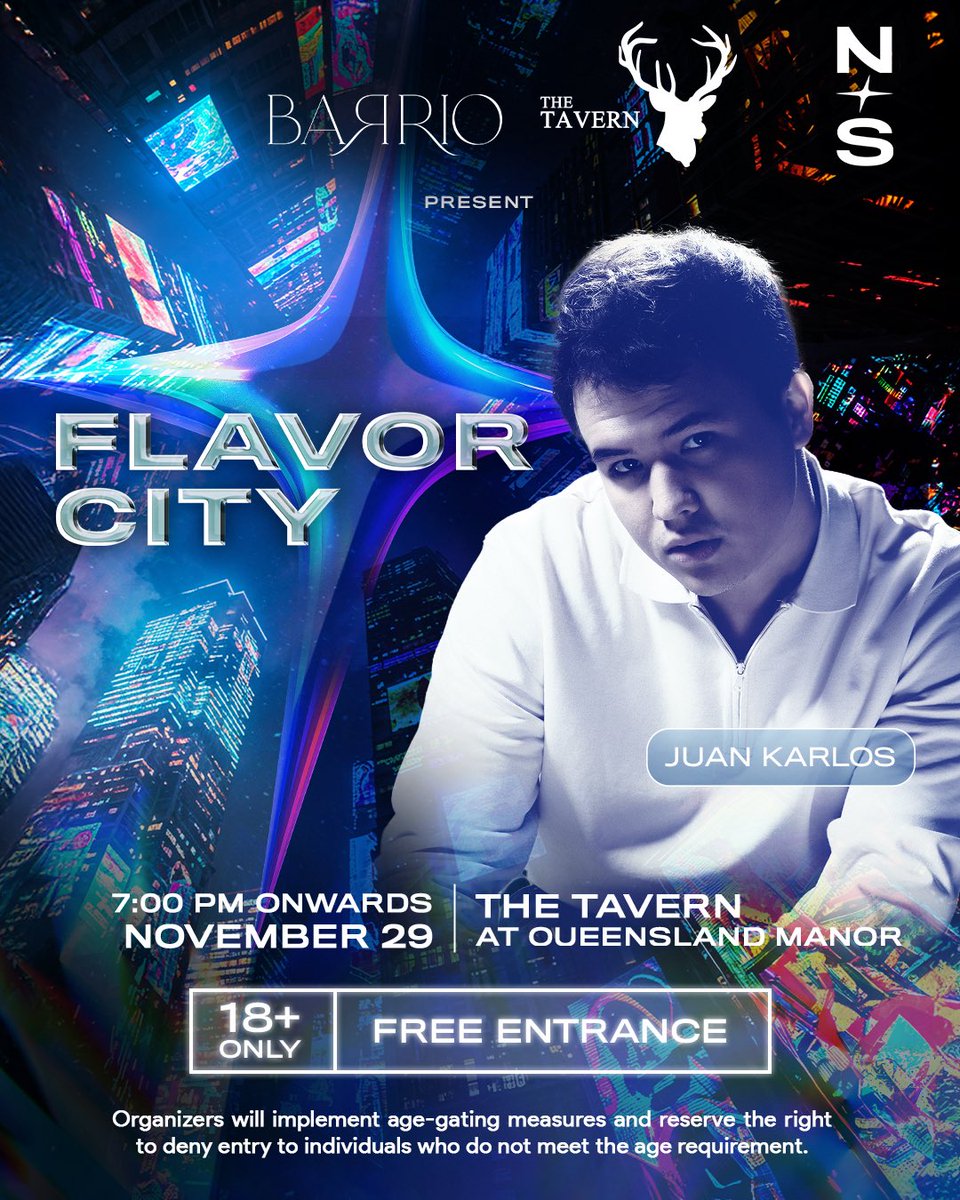 The one and only JUAN KARLOS will bring their local energy to FLAVOR CITY this November 29! Expect an all‑out performance in front of their home crowd as they close Cebu’s biggest party with a night of extraordinary music. So bring your friends, save your spot, and get ready for