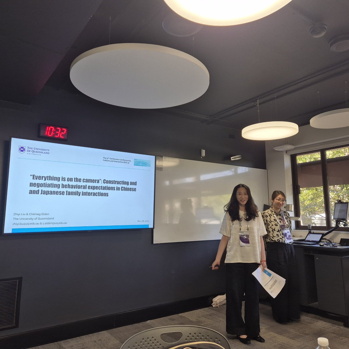DDG_DCI's tweet image. 🎙 Day 2 started with a session on #family discourse done ✨️

✅️ Andrea Rodriguez @Rodriguez_Angio
✅️ Zhiyi Liu @zhiyi_liu21 &amp;amp; Chilmeg Elden @c_elden2022
✅️ Sidonie Evans

#pragmatics #discourse #conversation