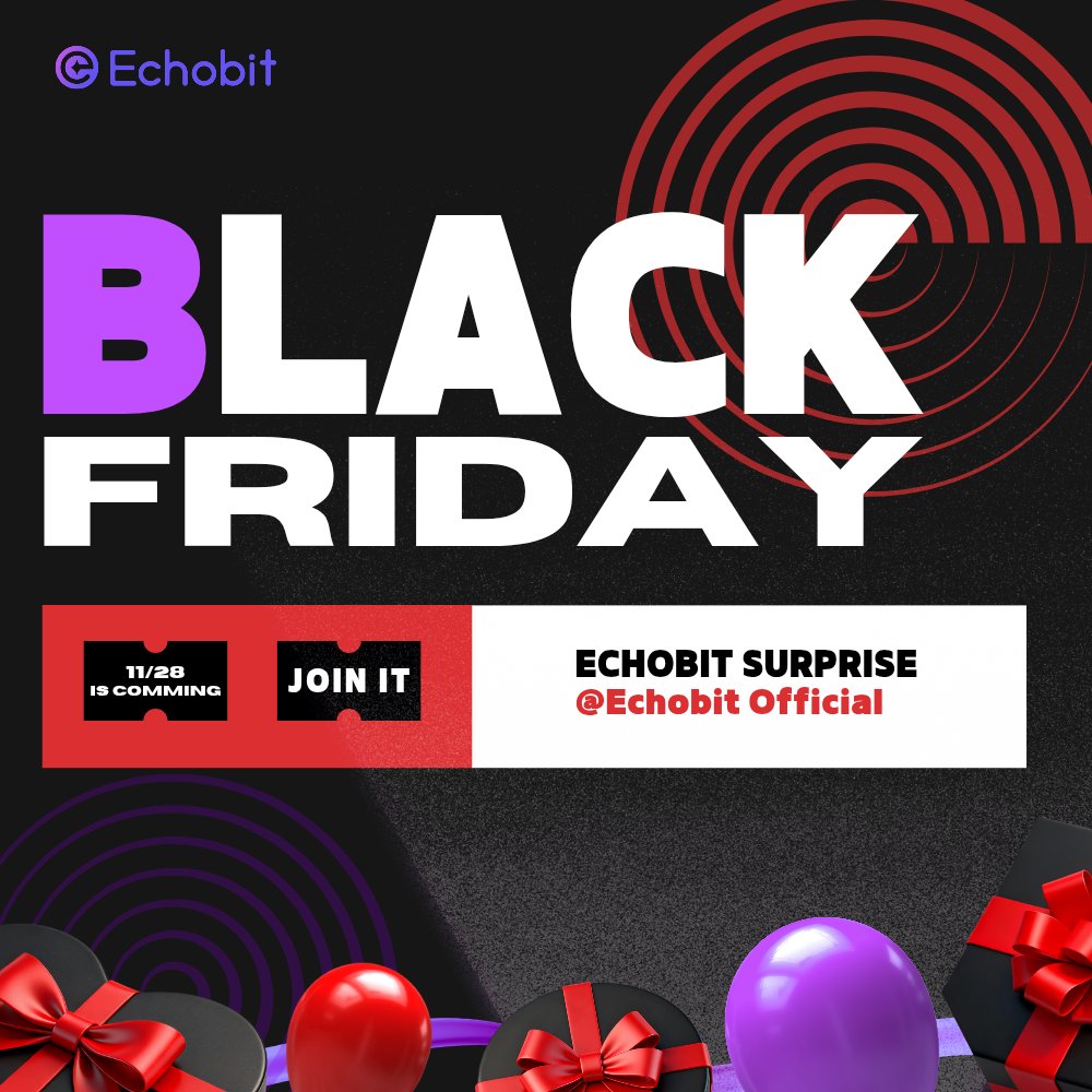 EchobitExchange's tweet image. 🔥 Black Friday Madness is ON! Don&apos;t Just Trade, DOMINATE!

This Black Friday, we&apos;re fueling your trades with insane offers:

🎯 Event 1: Echobit&apos;s &quot;Black Friday Dart Deal&quot;
Transform $1 into $10: x.com/EchobitExchang…

🚀 Event 2: Explore &amp;amp; Earn
Discover our brand-new page,…