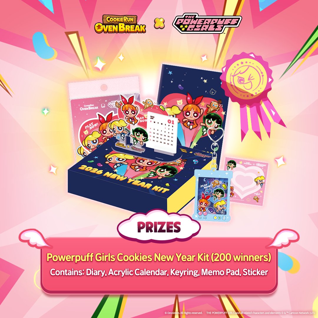 CookieRun's tweet image. 🍪 What kind of Cookie are you?
Who knows, you might be made up of 100% pure passion!⚡
⠀
🎂 Analyze your Cookie Dough with your birthday
and find out which of the Powerpuff Girls Cookies you&apos;re most like! 💫
⠀
Share your Ingredients on social media for a chance to get
✨…