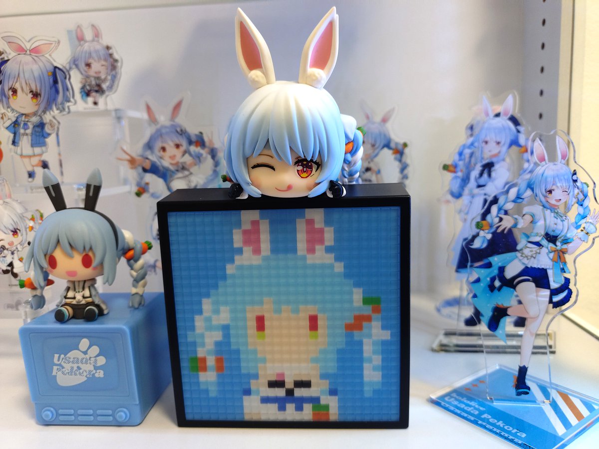 お迎え、 可愛いな👌 ひっかけフィギュアVol.7 #兎田ぺこら