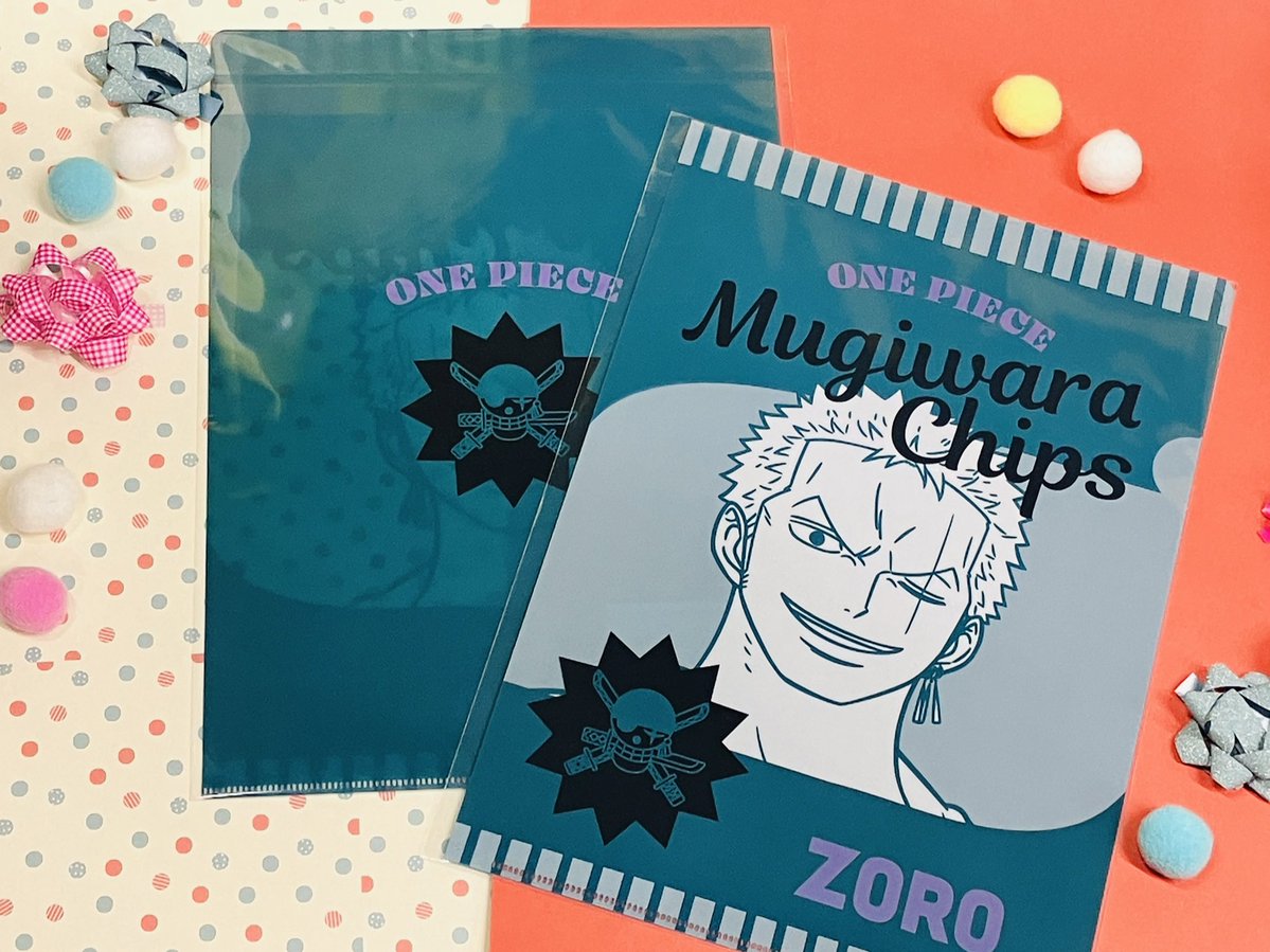 おすすめ商品】 MUGIWARA CHIPS クリアファイル ルフィ/ゾロ/サンジ