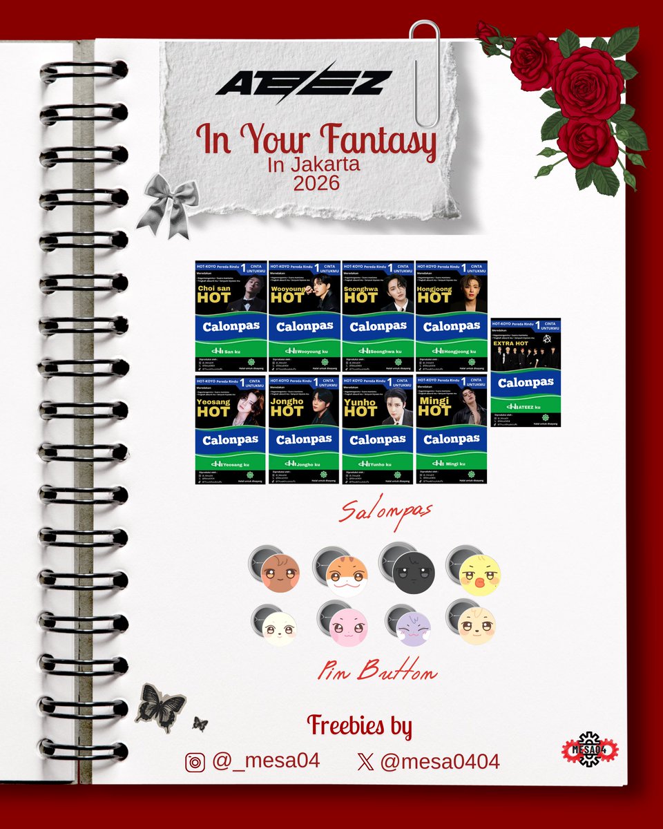✨️ ATEEZ ~In Your Fantasy ~Jakarta ✨️

   Freebies by <a href="/Mesa0404/">Mesa</a> ♡︎ ₍ᐢᐢ₎

📆 Saturday, 31 January 2026
📍ICE BSD
⏳️TBA
⚡️first come, first served

Will u be my friend? Let’s Mutuals🩷🖤🏴‍☠️

☆ See you, ATINY ☆
RTs &amp; Likes 🙇🏻‍♀️

#InYourFantasy_JKT #ATEEZinJKT