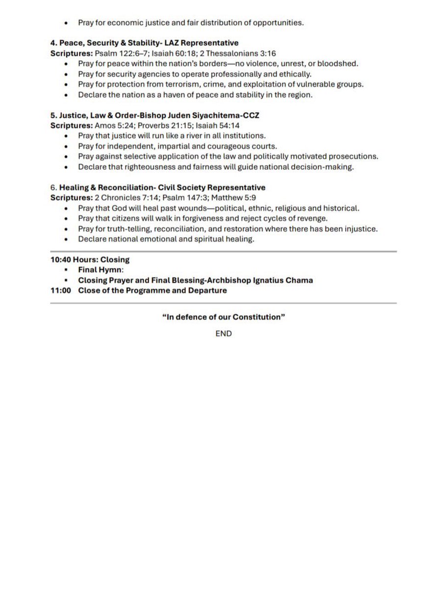 PRAYER RALLY ON NATIONAL DIALOGUE PROGRAM 
#zambianwhistleblower #ZWB