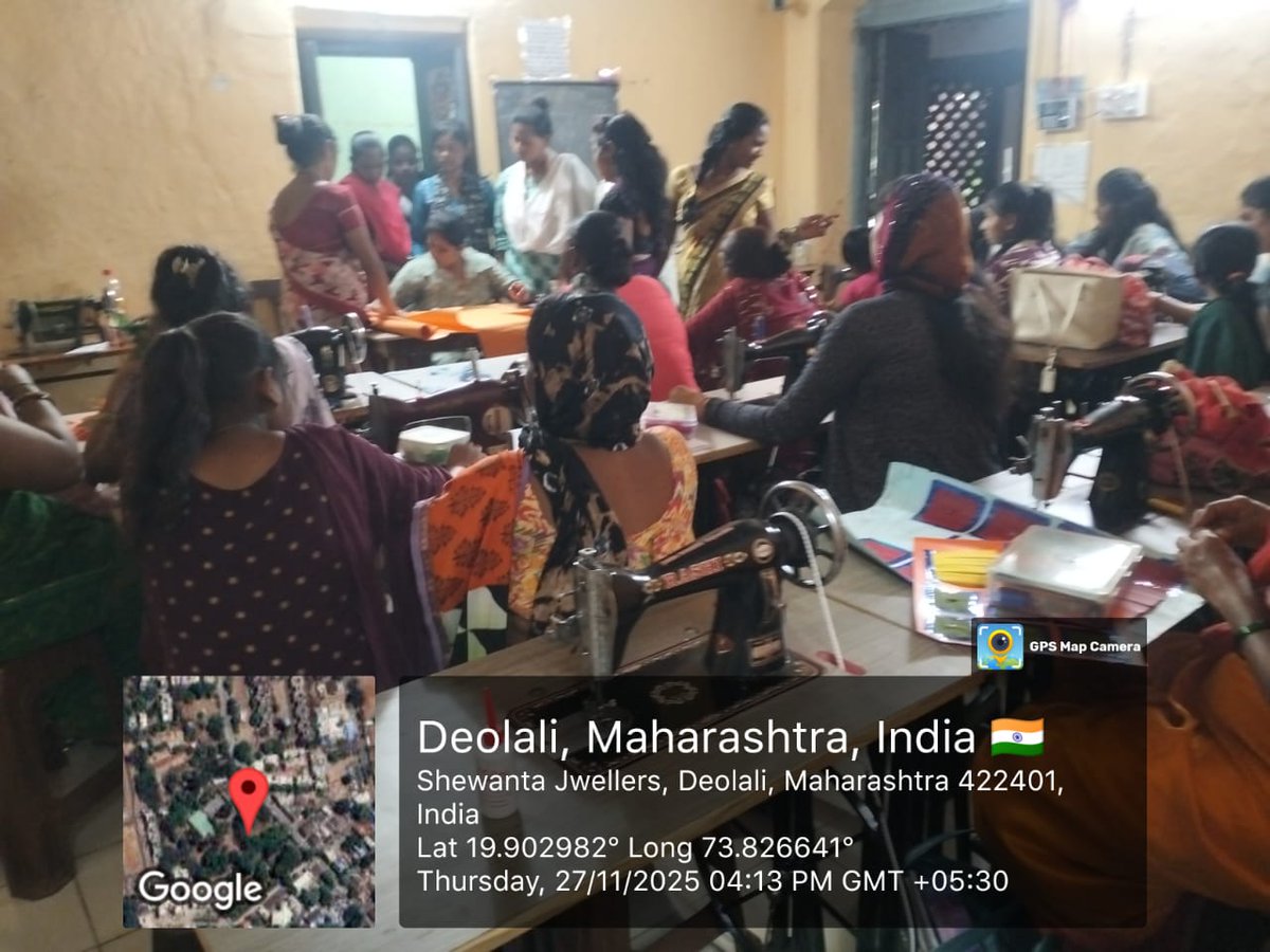 A Skill Development Training Programme in the job role of "Specialised Sewing Machine Operator" was organised at Nashik (Maharashtra) for Manual Scavengers/ their dependents on 27-11-2025 under SRMS component of NAMASTE Scheme.