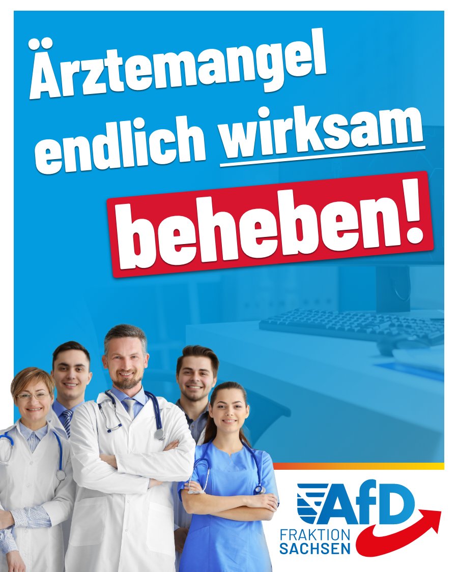 Wofür brauchen die in Sachsen denn Ärzte? Die sind doch gar nicht geimpft.