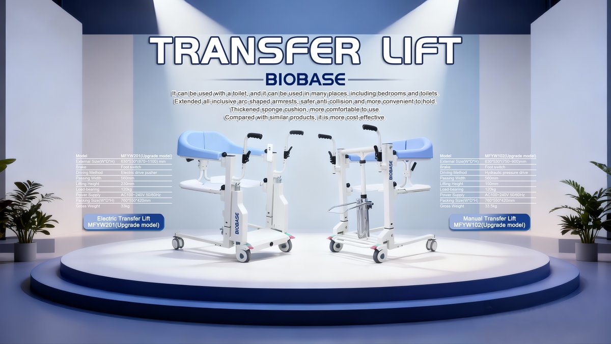 BIOBASE_CHINA's tweet image. A safer way to transfer patients.
This Transfer Lift supports smooth movement from bed to chair or toilet, improving comfort while reducing caregiver strain. Ideal for hospitals, nursing homes &amp;amp; home care.
#PatientCare #MedicalEquipment #ElderlyCare #BIOBASE #TransferLift