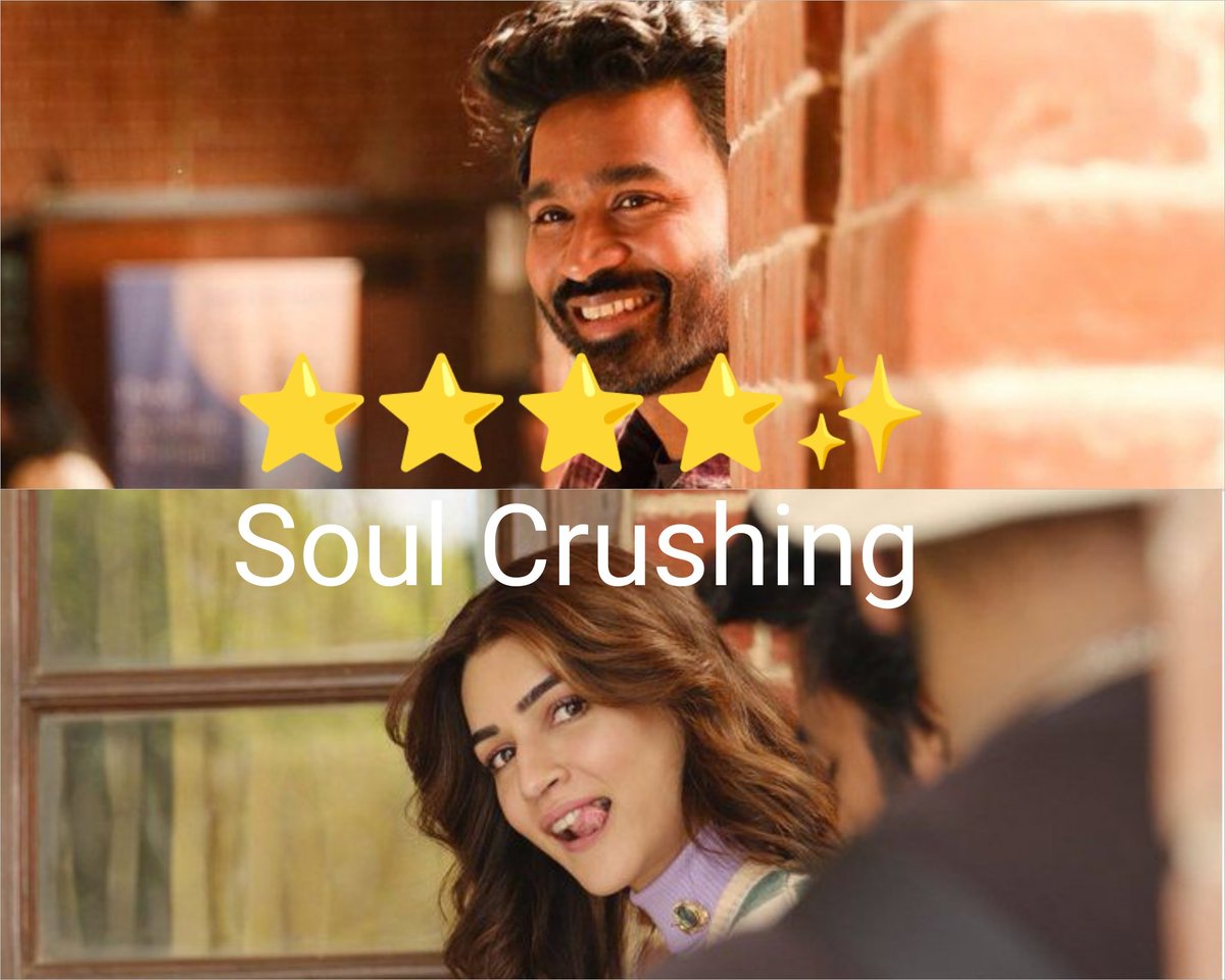 ManozTalks's tweet image. #TereIshkMeinReview ~SOUL STIRRING ROMANTIC DRAMA🔥 

Rating ~⭐⭐⭐⭐✨ [4.5/5]

#TereIshkMein is a Beautiful film landed so well in each department. Specially the lead #Dhanush &amp;amp; #KritiSanon are elevating the film to the next level with their Stunning PERFORMANCE. Music🎶👌Go✅
