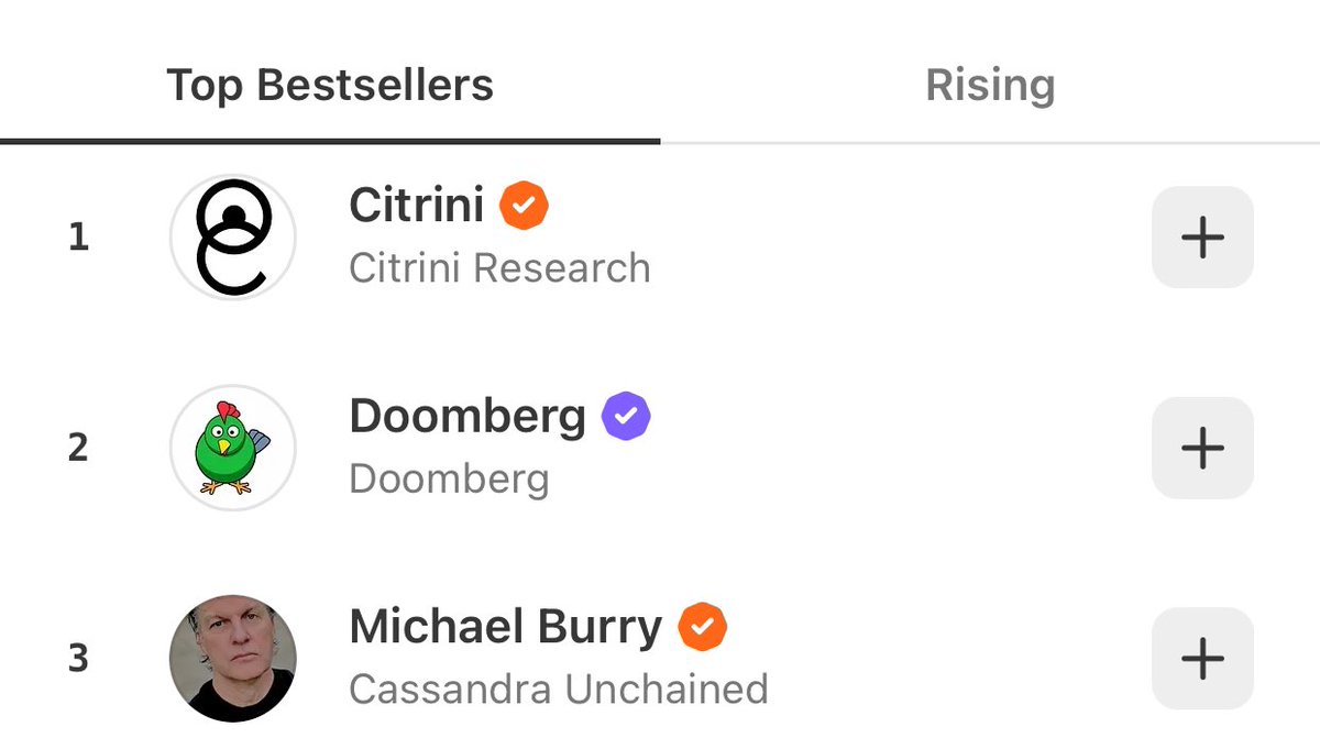 agnostoxxx's tweet image. “Michael Burry is already a Top 3 Substack and you are bearish!?” 🤭