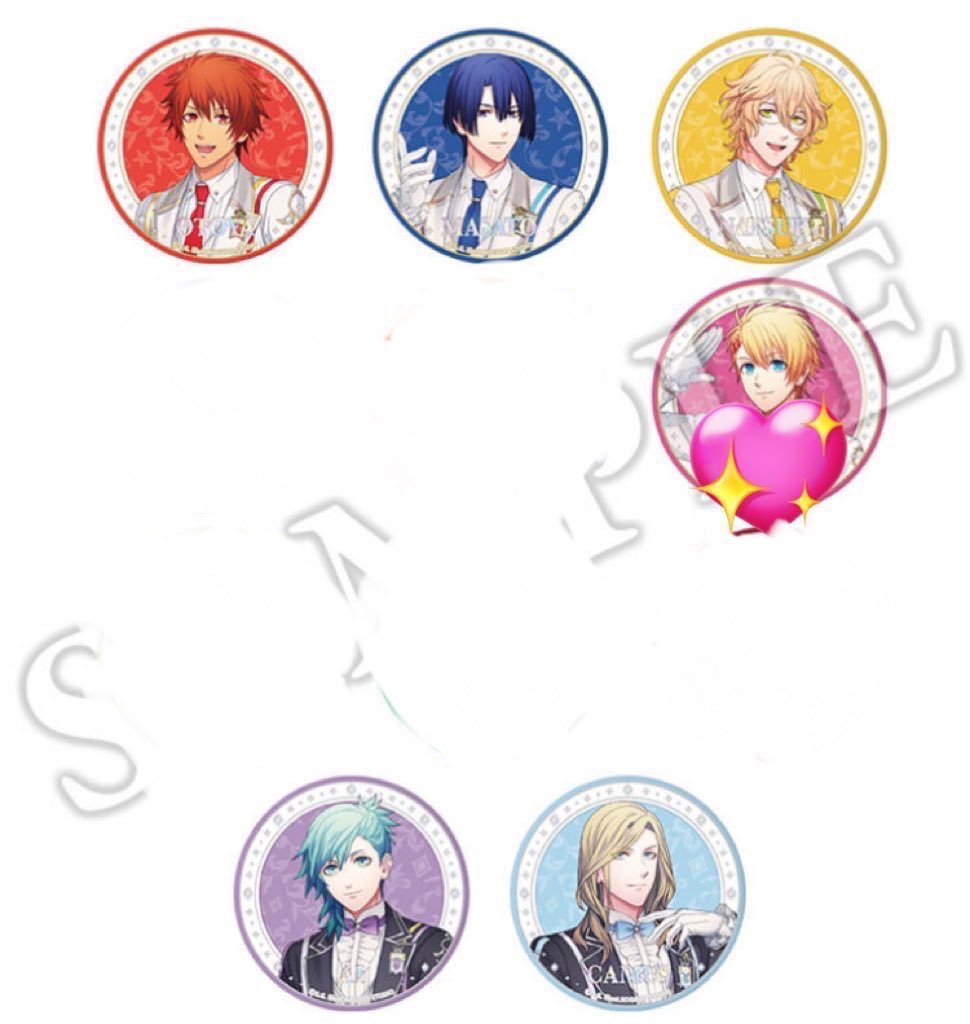 交換・仮約束】うたプリ 15th トレーディングジュエリー缶バッジ