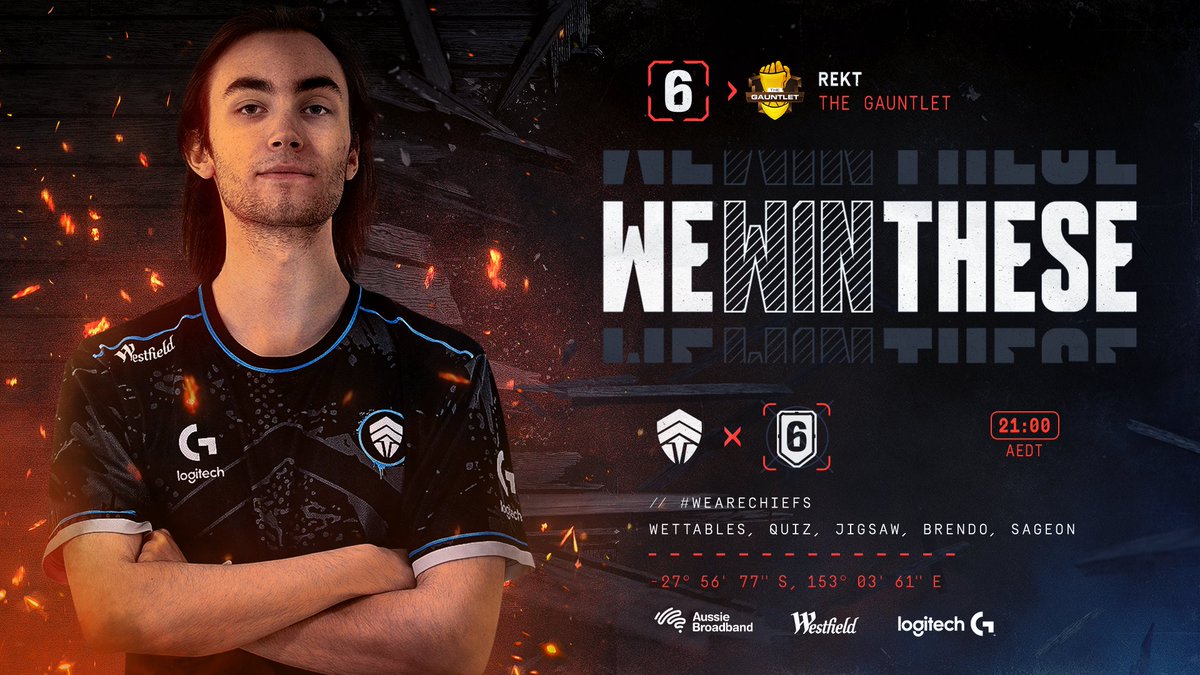 We're back with a new mission, taking home the gauntlet 🥊

First match tonight and we're up against #TeamAninos 😀

🕘 9:00PM AEDT
📺 twitch.tv/Rainbow6Bravo

#WeAreChiefs🛡️ | #CHFWIN🛡️