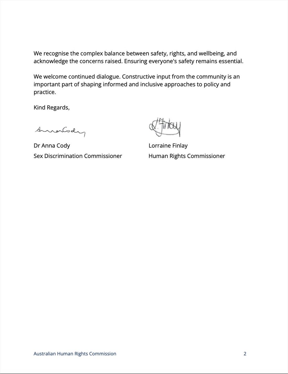 Yesterday, our CEO <a href="/RachaelWongAus/">Rachael Wong</a> received these two responses regarding our call to ban male offenders from women's prisons, both dated 27 November 2025.

✉️ The first was from the Attorney General's Department on behalf of Prime Minister <a href="/AlboMP/">Anthony Albanese</a>. 

✉️ The second was from Sex