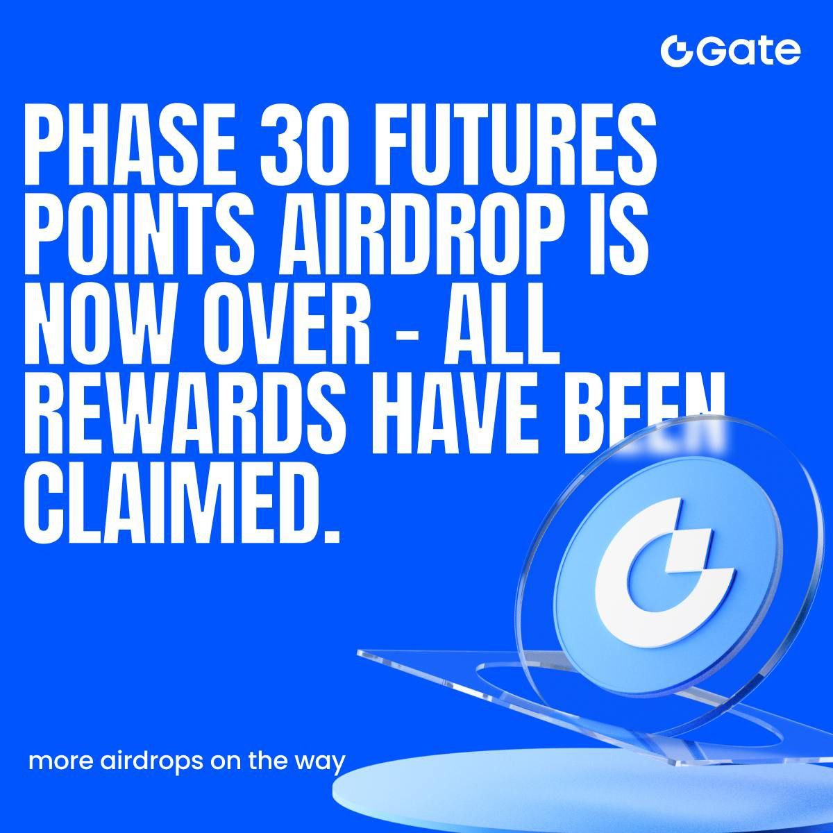 XTiNESTARRZ's tweet image. 🔥 Gate Futures Points Phase 30 GT Airdrop: SOLD OUT!

Phase 30 vanished in just 1 minute — completely sold out!
Each participant secured 10 GT, with a maximum value of around $109 today.

Up next: Phase 31 Airdrop
Get ready to claim 1,300 PLUME + 100 USDT per user!
⏰ Starts…