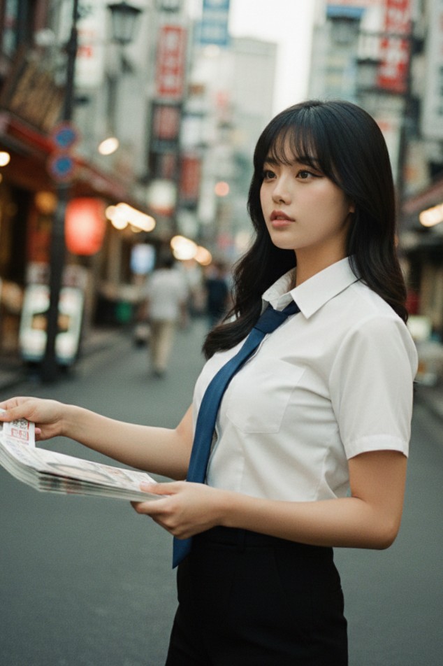 みんなはランチ中なのに、俺だけチラシ配ってたわ😂（同僚が撮ってくれた写真）
Everyone was eating lunch, while I was handing out flyers (photo taken by my colleague)