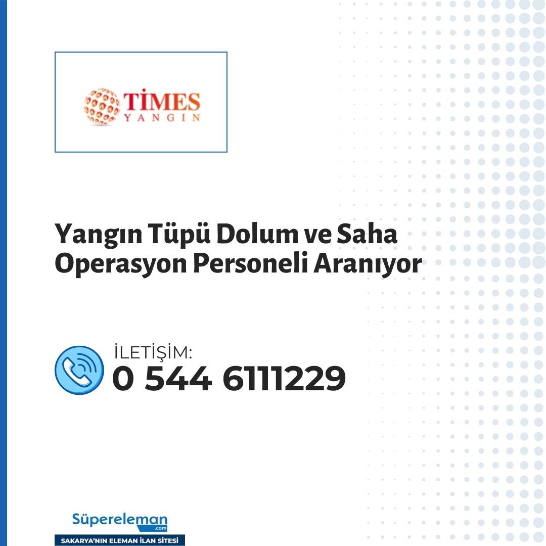 Yangın Tüpü Dolum ve Saha Operasyon Personeli Aranıyor

📌 İlan detayları:
supereleman.com/job/job_6nym_1…

🌐 Daha fazla ilan görmek için web sitemizi ziyaret edebilirsiniz: supereleman.com #sakarya #işilanı #işfırsatı #personel
