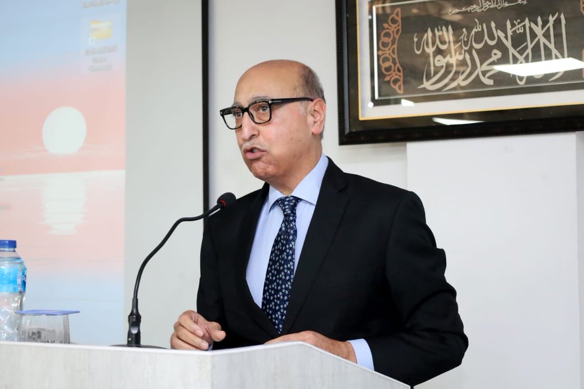 Speaking on foreign policy issues at NIPA, Peshawar, yesterday.