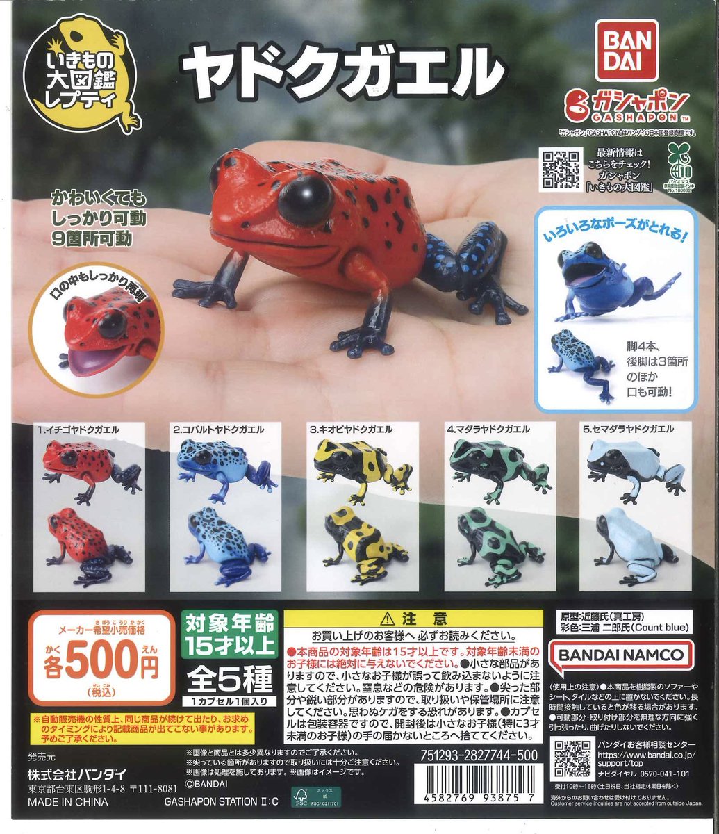 Cpla483740's tweet image. 🎉新商品・再入荷情報🎉

🍀 いきもの大図鑑レプティ ヤドクガエル

🍀 ワンパンマン まちぼうけ

🍀 平成めじるしアクセサリー

🍀 ミニモニ。ミニチュアコレクション

#シープラ　#カプセルトイ