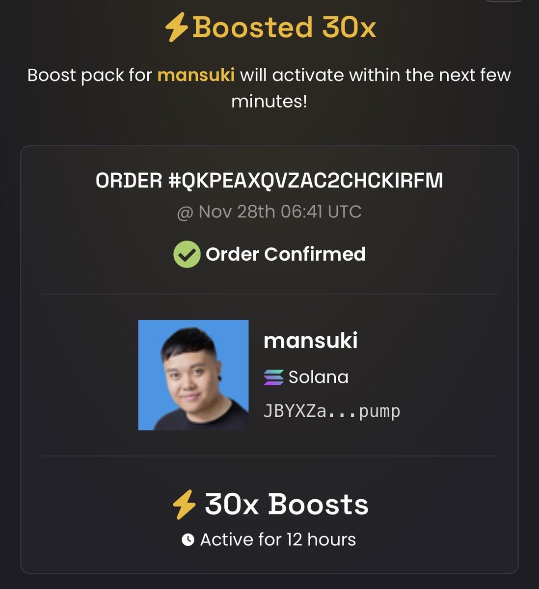 SPREAD $MANSUKI ACROSS THE INTERNET!

Just paid for 30x boost! 💥

Keeping the volume up will allow me to reinvest my creator rewards back into my coin 🫶