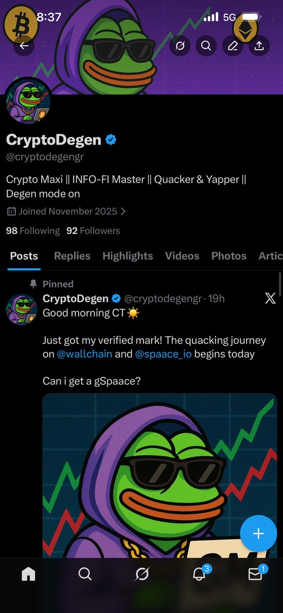 johnchrys05's tweet image. Gm everyone 

Black Friday offer:
Go follow my alt account @cryptodegengr = Instant FOLLOW BACK

Let’s get it to 1000 followers👇
