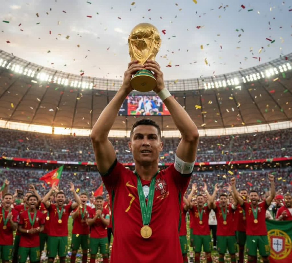 I woke up from a dream in which I saw Cristiano Ronaldo holding the 2026 World Cup trophy.

I know you can feel it too.