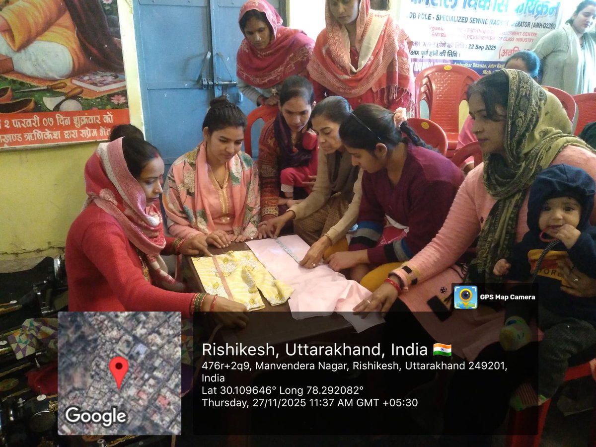 A Skill Development Training Programme on "Specialized Sewing Machine Operator" was organized for Manual Scavengers/their dependents on 27-11-2025 at "RISHIKESH AB" under SRMS component of the NAMASTE scheme.