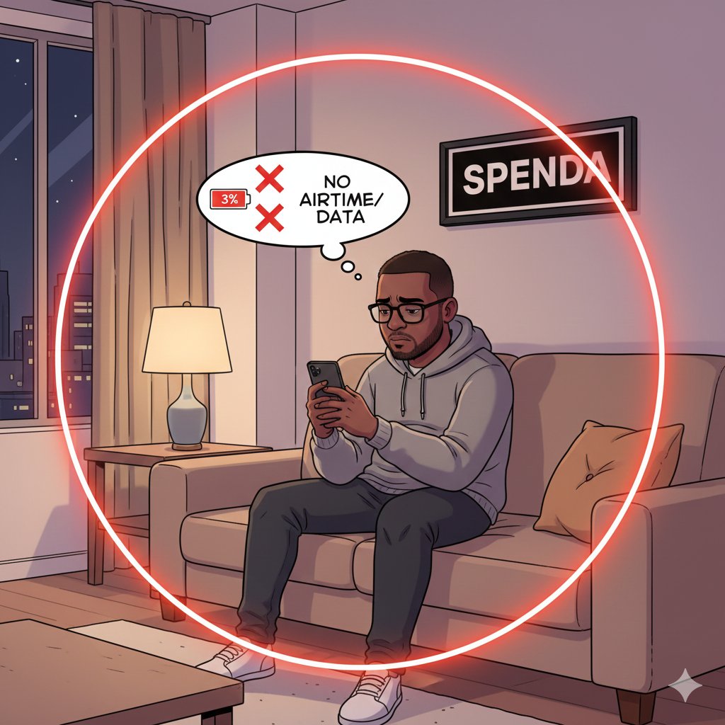 Uniqueofweb3's tweet image. How Spenda Turned My Crypto Into Real-World Convenience.

I was sitting on my couch, phone at 3% battery, about to step out and boom, I had no airtime, no data, nothing. Normally, this is where the stress starts.

But not this time.
